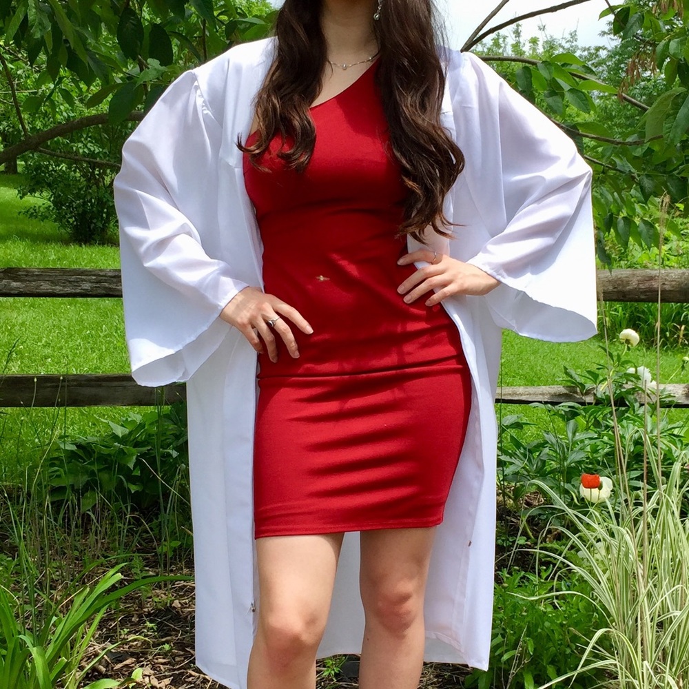 Lulus deep red dress- one shoulder